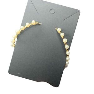 Large pearl hoops